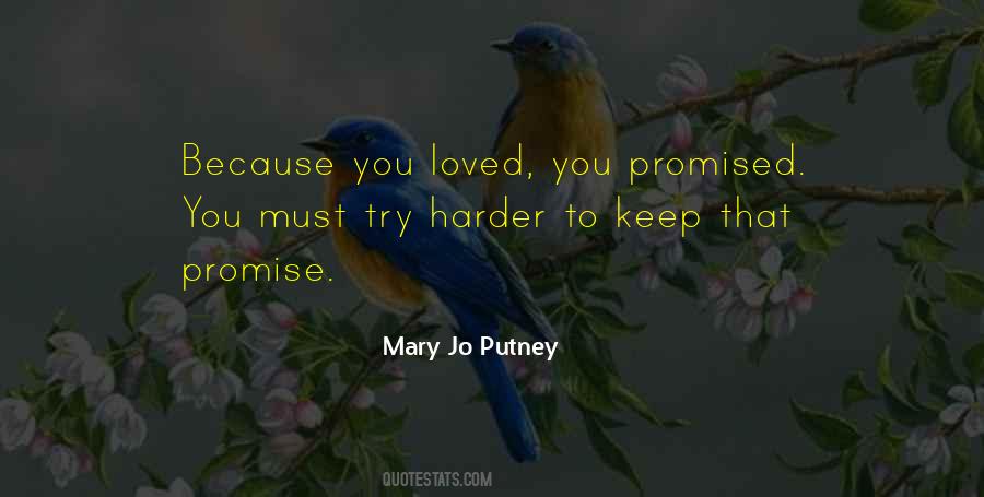You Promised Quotes #1058113