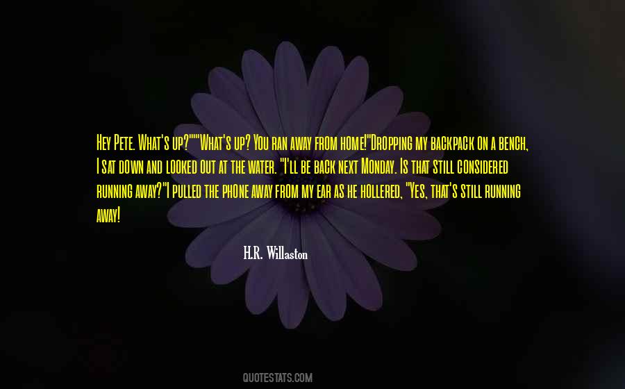 You Ran Away Quotes #1755579