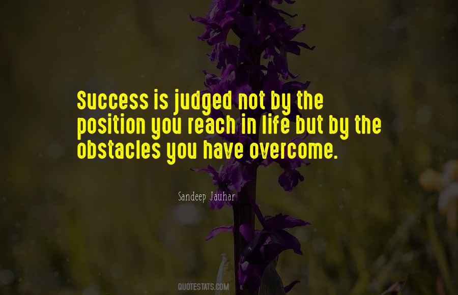 Quotes About Life Obstacles #164267