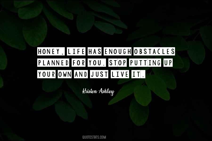 Quotes About Life Obstacles #169618