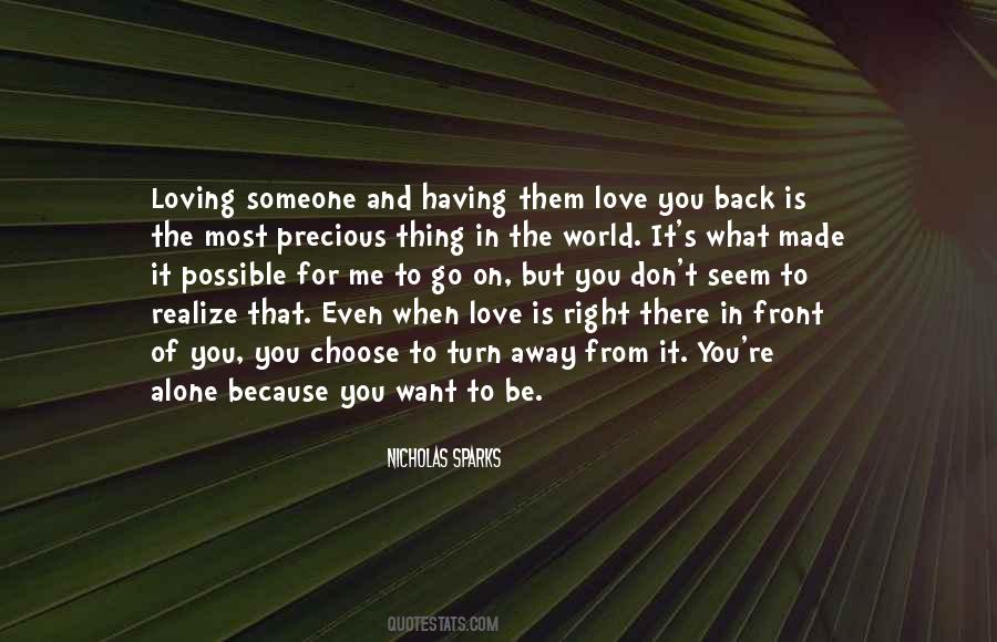 Quotes About Love You Want Back #772945