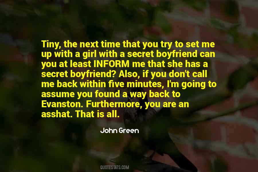 You Set Me Up Quotes #1172983
