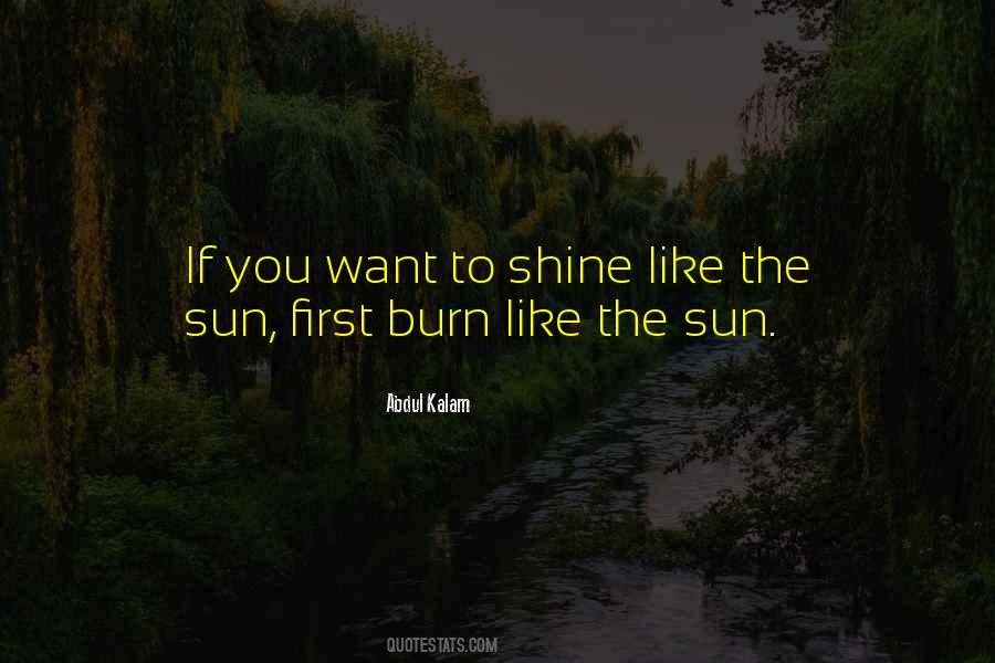 You Shine Like The Sun Quotes #988877