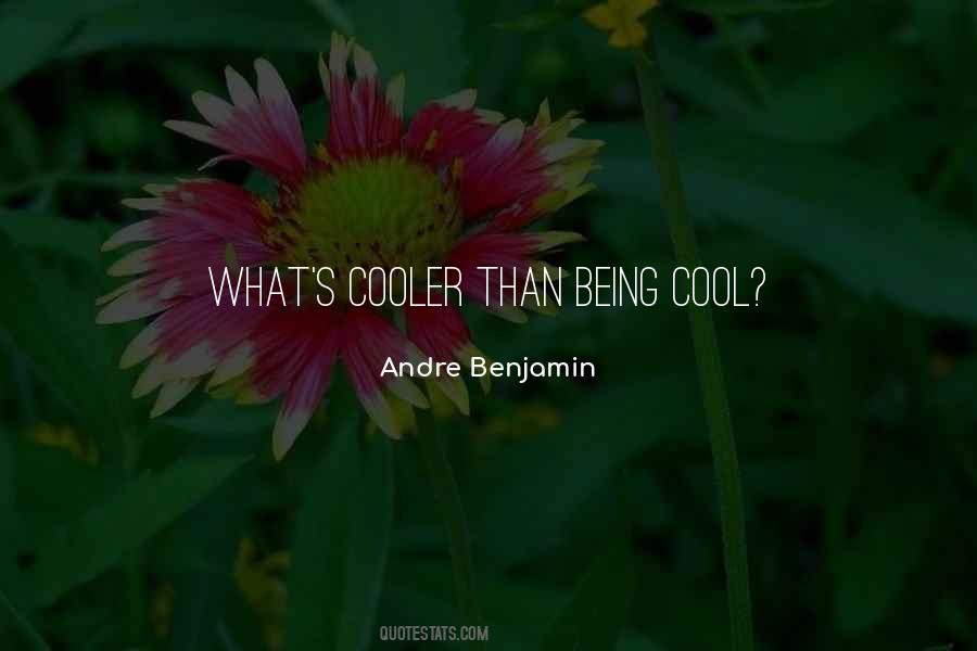You Think You're Cooler Than Me Quotes #41765