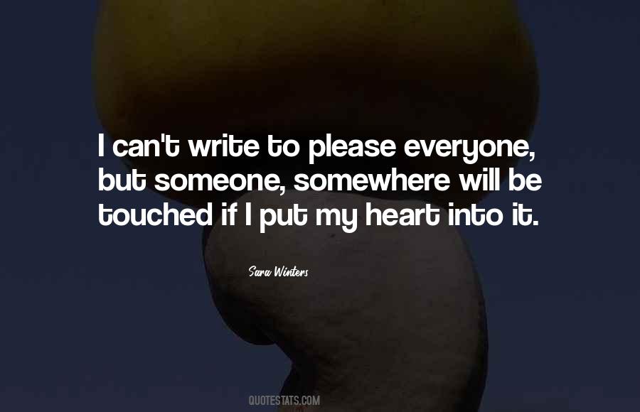 You Touched My Heart Quotes #18793