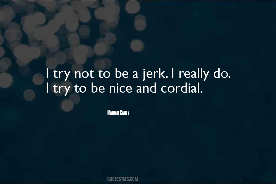 You Try To Be Nice Quotes #726125