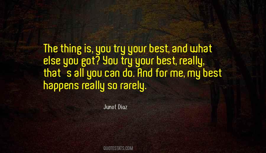 You Try Your Best Quotes #1592925