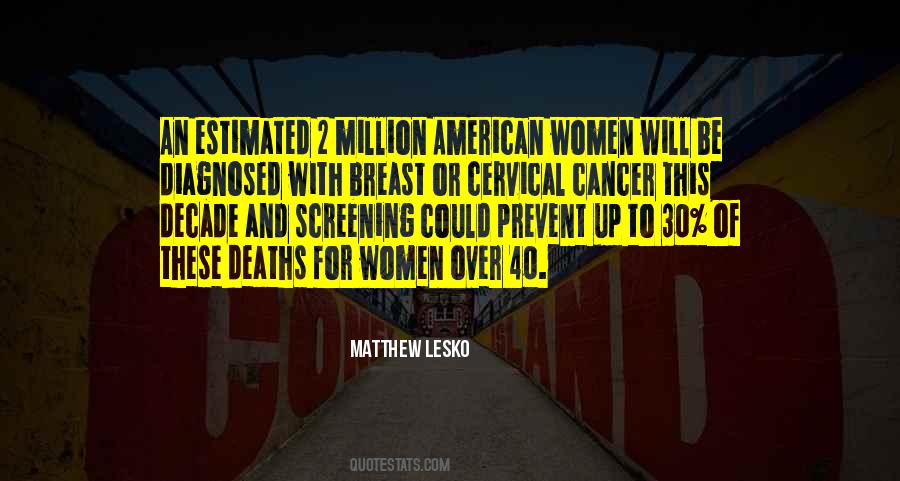 Quotes About Breast Cancer Screening #910468