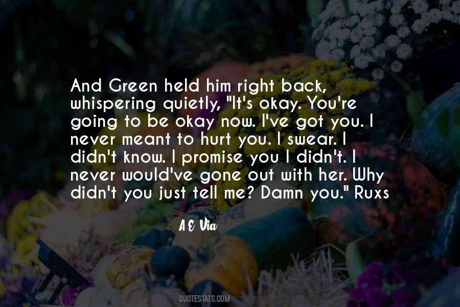 You Ve Hurt Me Quotes #1406469