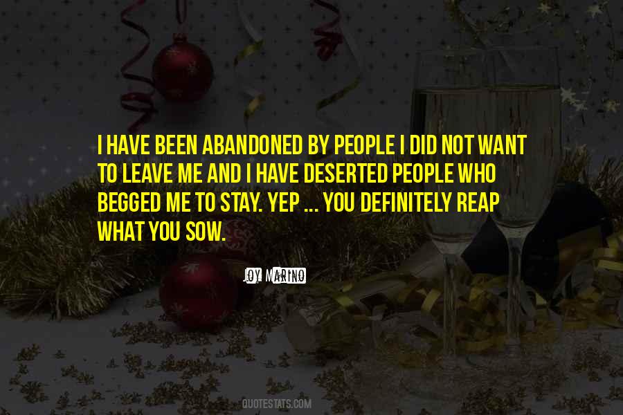 You Want To Leave Me Quotes #1379914