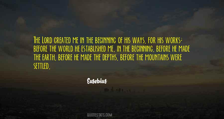 Quotes About The Beginning Of The Earth #463378