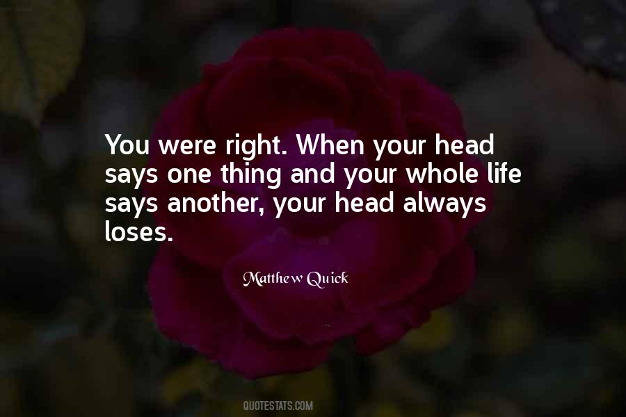 You Were Right Quotes #1456624