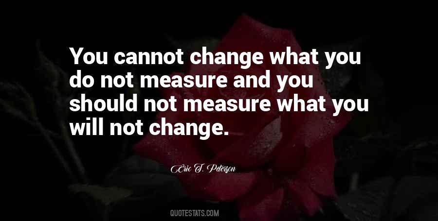 You Will Not Change Quotes #1137571