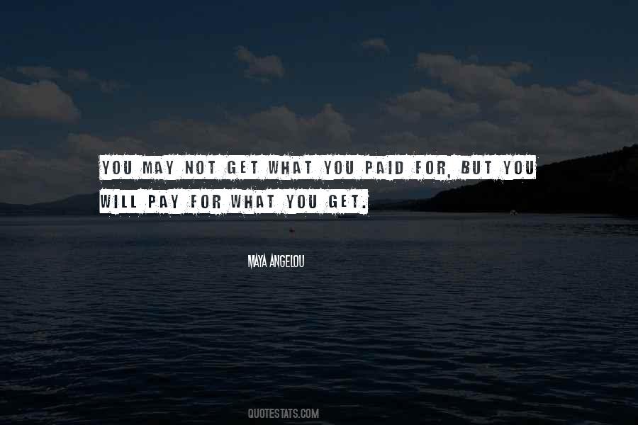 You Will Pay Quotes #556885