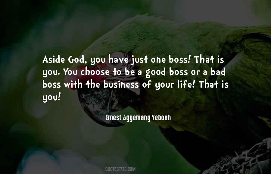 Quotes About Boss Life #1466842