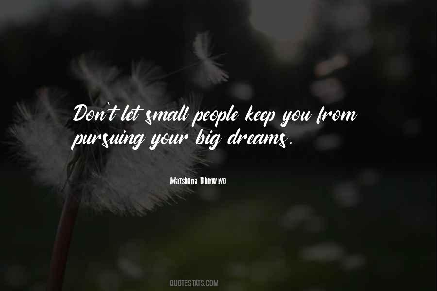 Quotes About Big Dreams #32629
