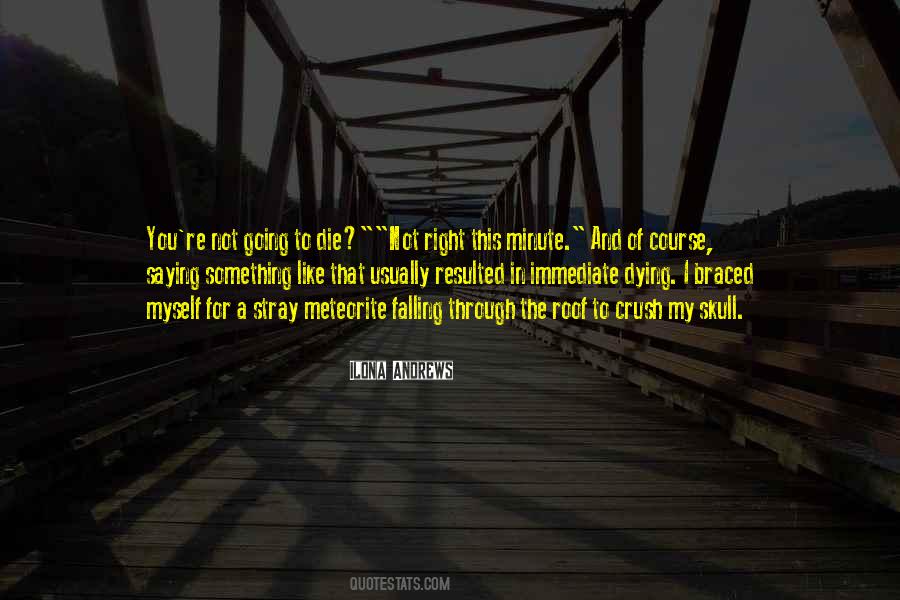You're Going To Die Quotes #150311