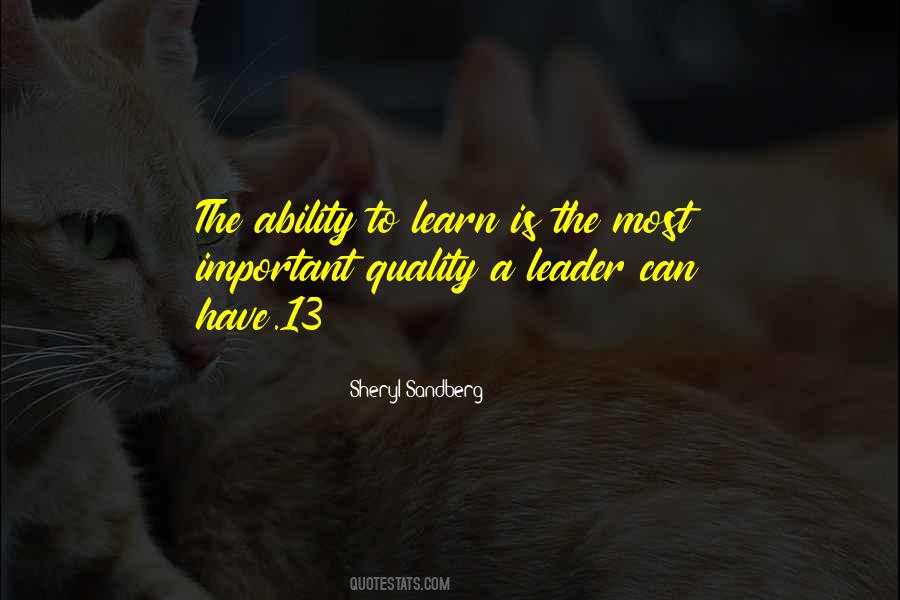 Quotes About Ability To Learn #1528659