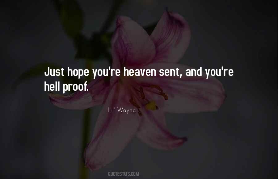 You're Heaven Sent Quotes #1704719