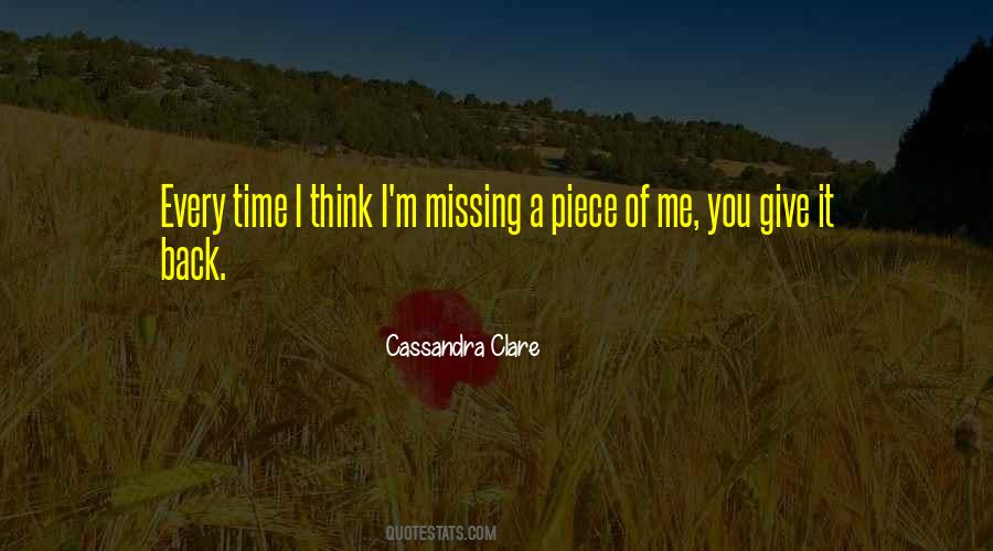 You're My Missing Piece Quotes #887847