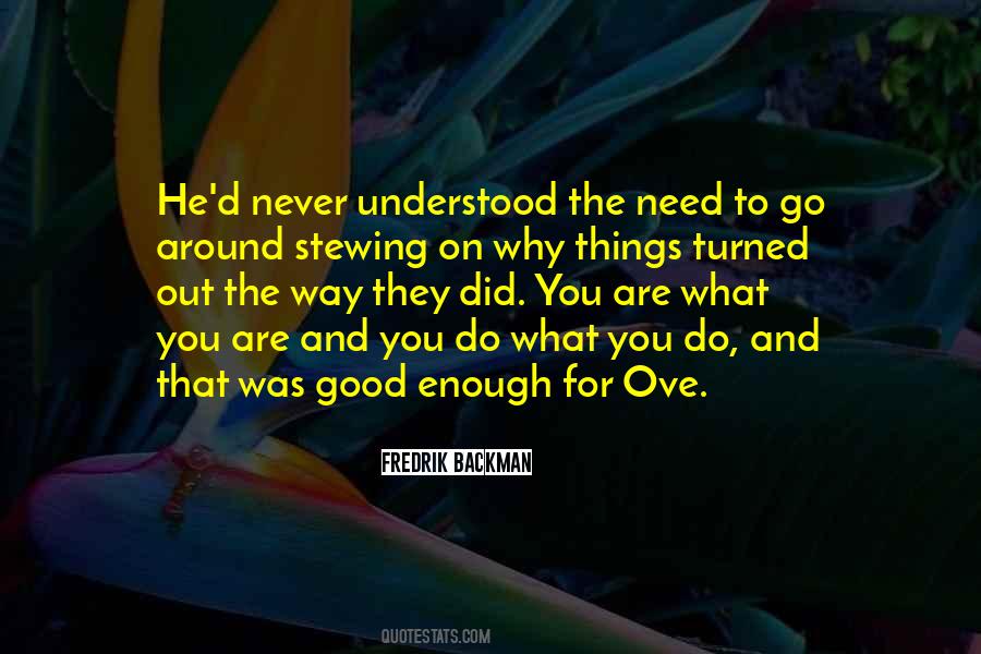 You're Never Good Enough Quotes #216296