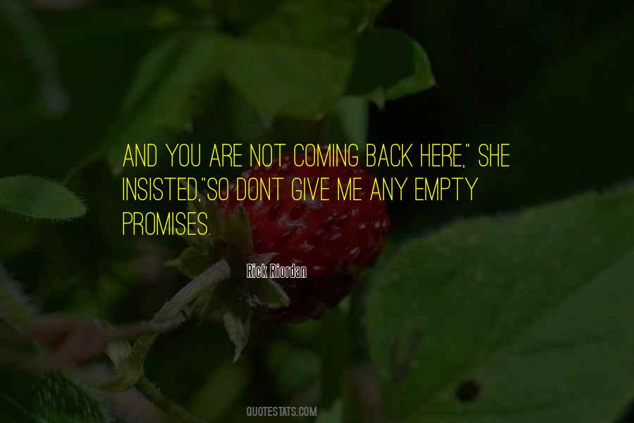 You're Not Coming Back Quotes #969639