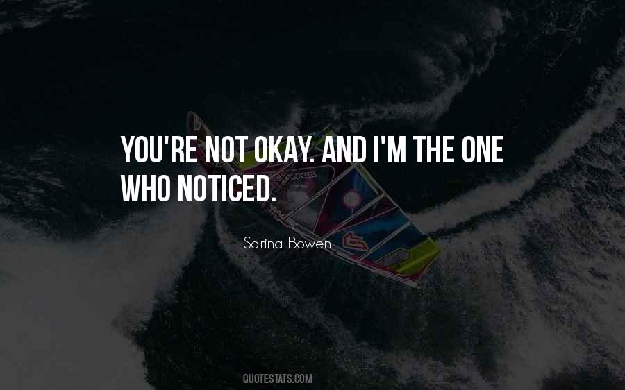 You're Not Okay Quotes #1040959
