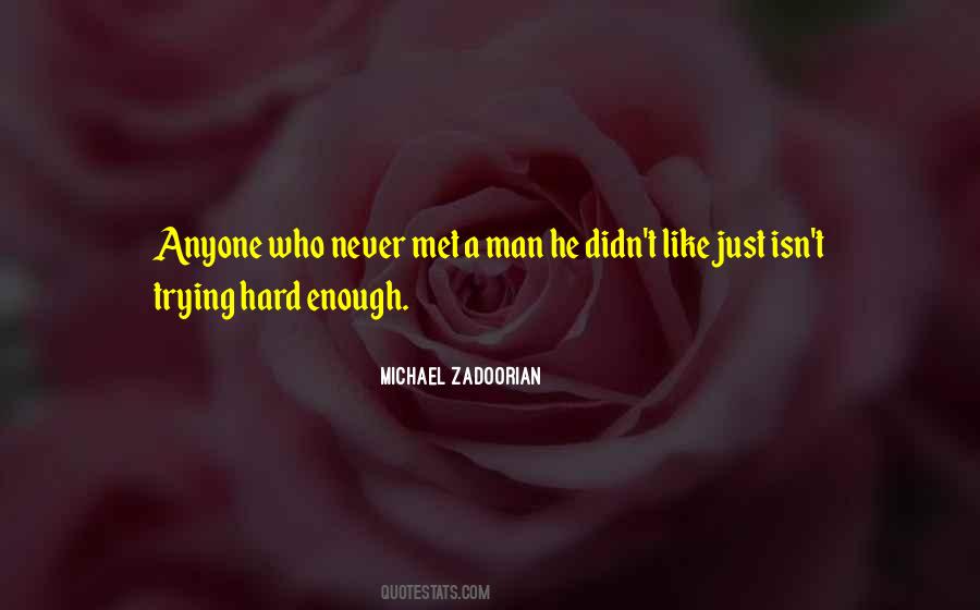 You're Not Trying Hard Enough Quotes #324748