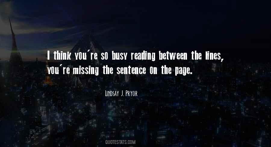 You're So Busy Quotes #457323