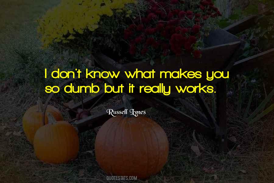 You're So Dumb Quotes #1761998