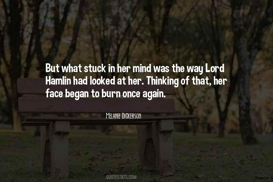 You're Stuck In My Mind Quotes #1116399