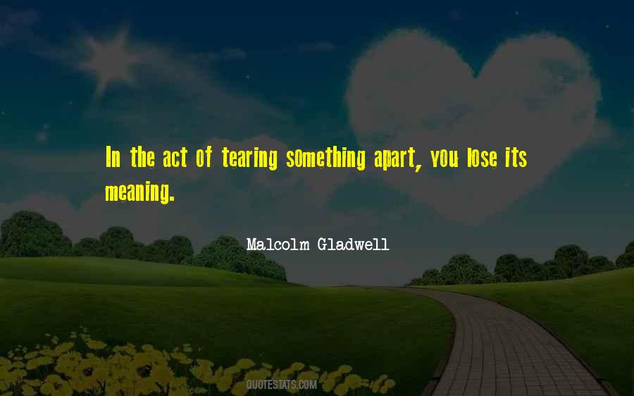 You're Tearing Me Apart Quotes #442910