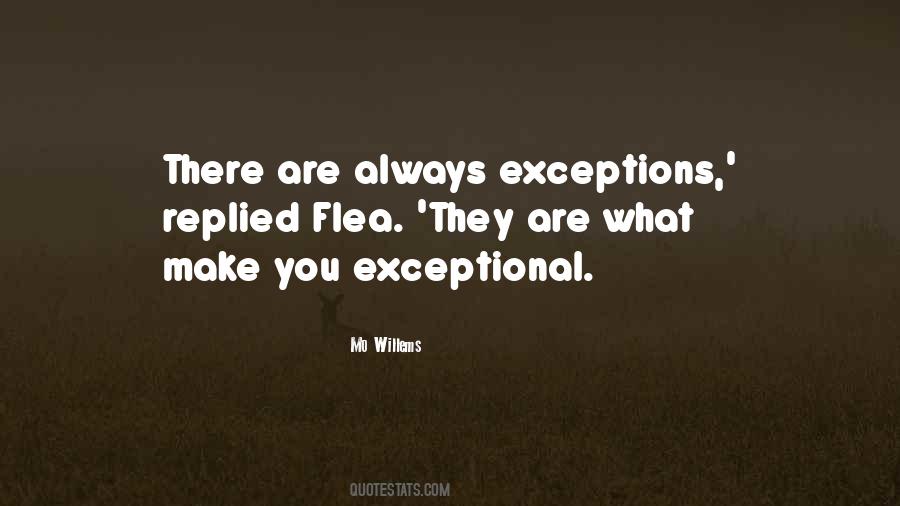 Quotes About Exceptions #1502336