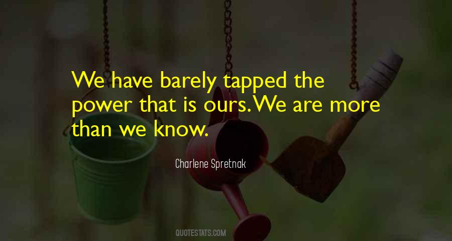 Quotes About Tapped #1446360