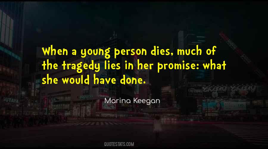 Young Person Dies Quotes #851457