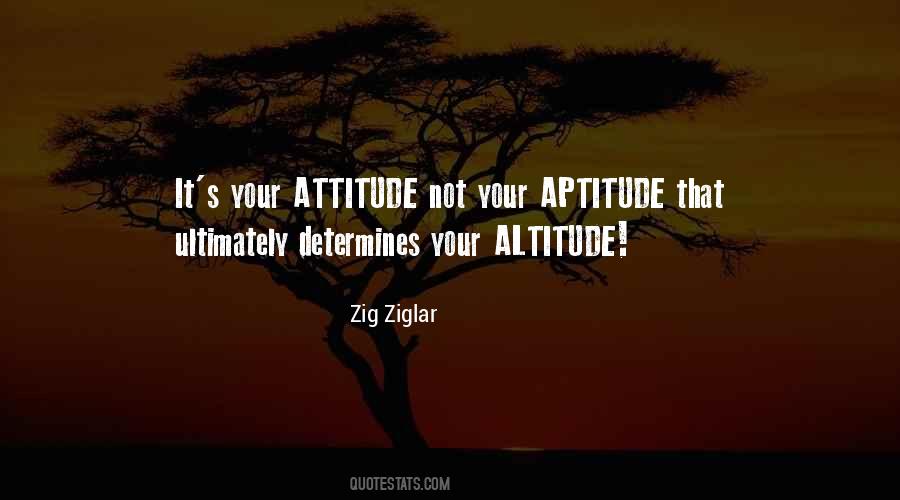 Your Attitude Determines Quotes #981055