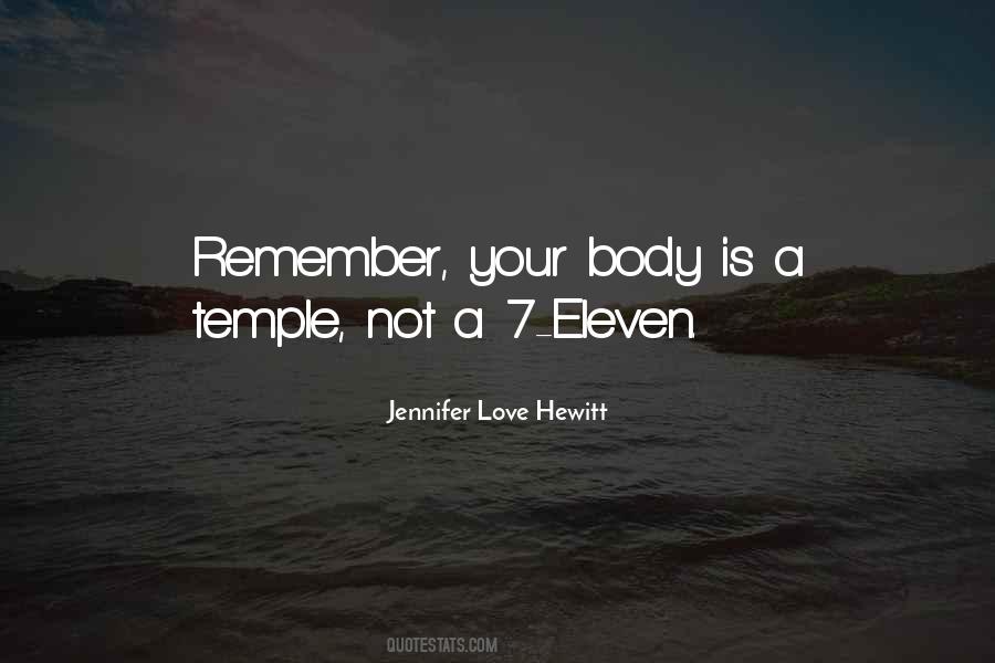 Your Body's A Temple Quotes #211885