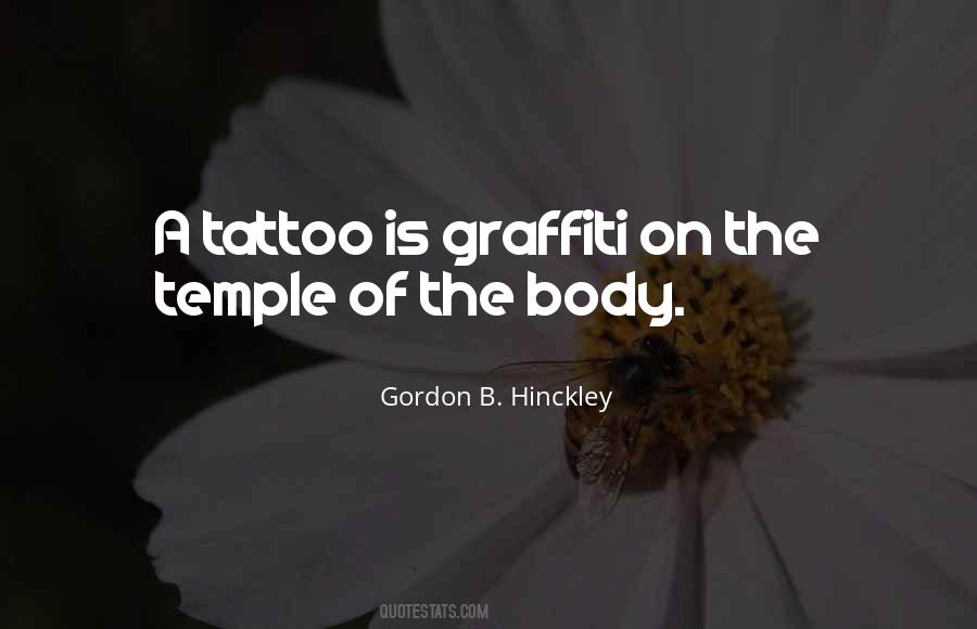 Your Body's A Temple Quotes #500107