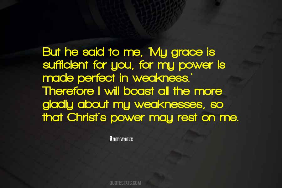 Your Grace Is Sufficient For Me Quotes #314669
