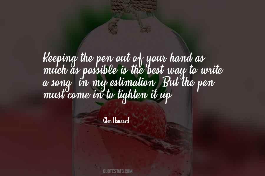 Your Hand In My Hand Quotes #1100928
