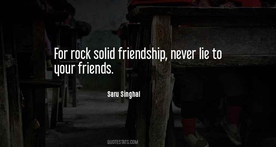 Your My Rock Friendship Quotes #223059