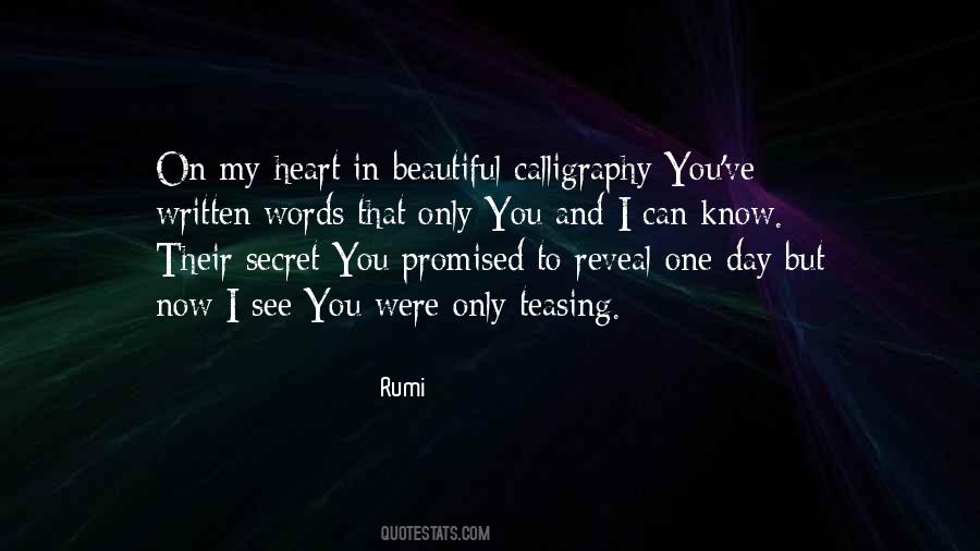 Your Name Is Written In My Heart Quotes #1251532