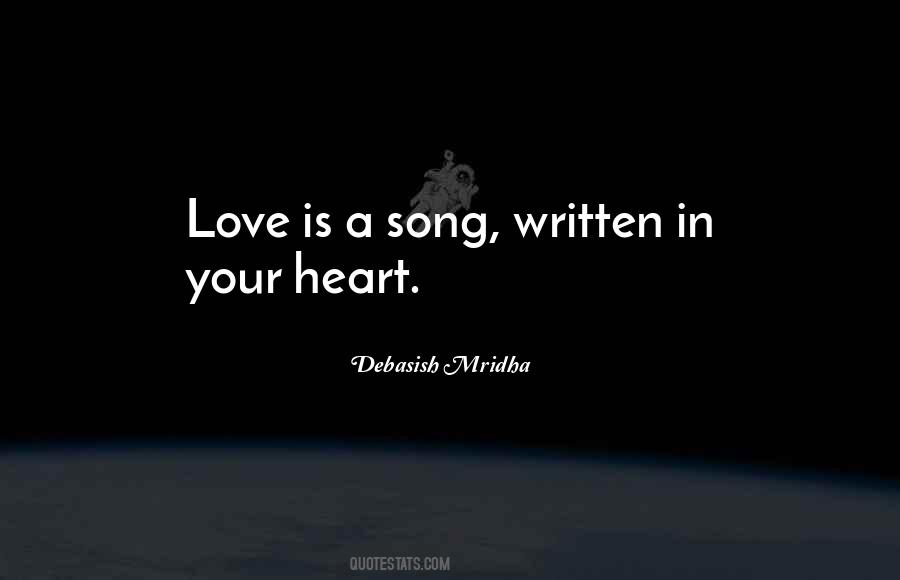 Your Name Is Written In My Heart Quotes #784884