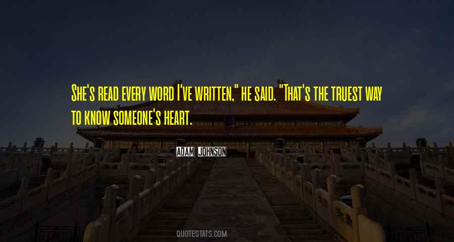 Your Name Is Written In My Heart Quotes #94993