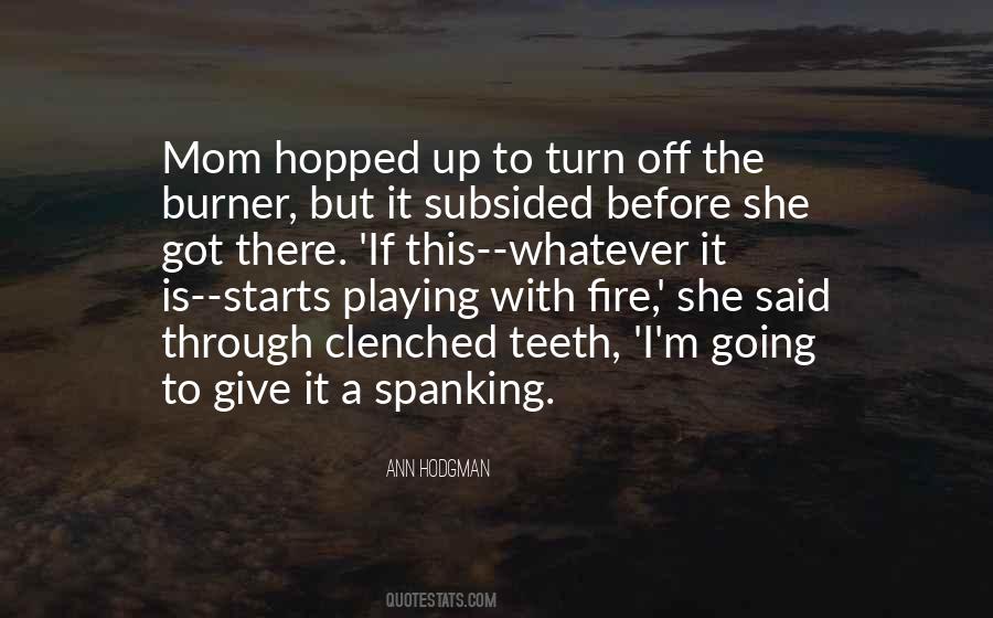 Your Playing With Fire Quotes #321581