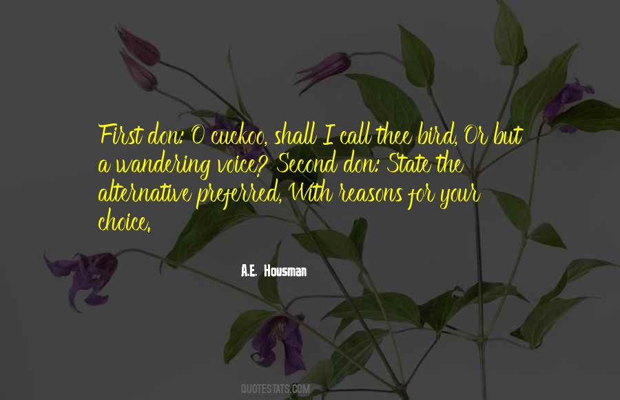 Your Second Choice Quotes #1039967