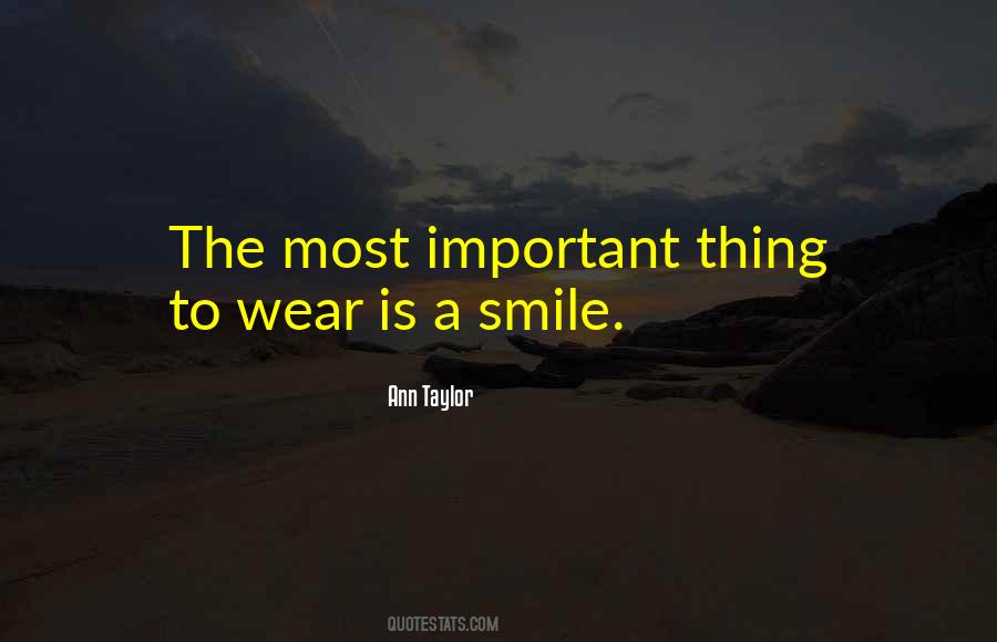 Your Smile Is Important Quotes #1593197