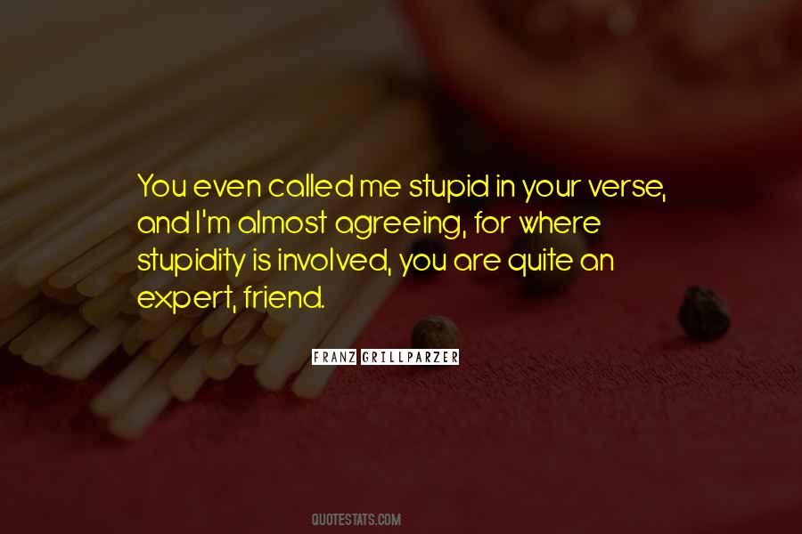 Your Stupidity Quotes #1678438