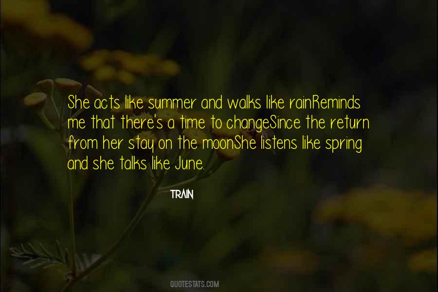 Quotes About Spring To Summer #1807487