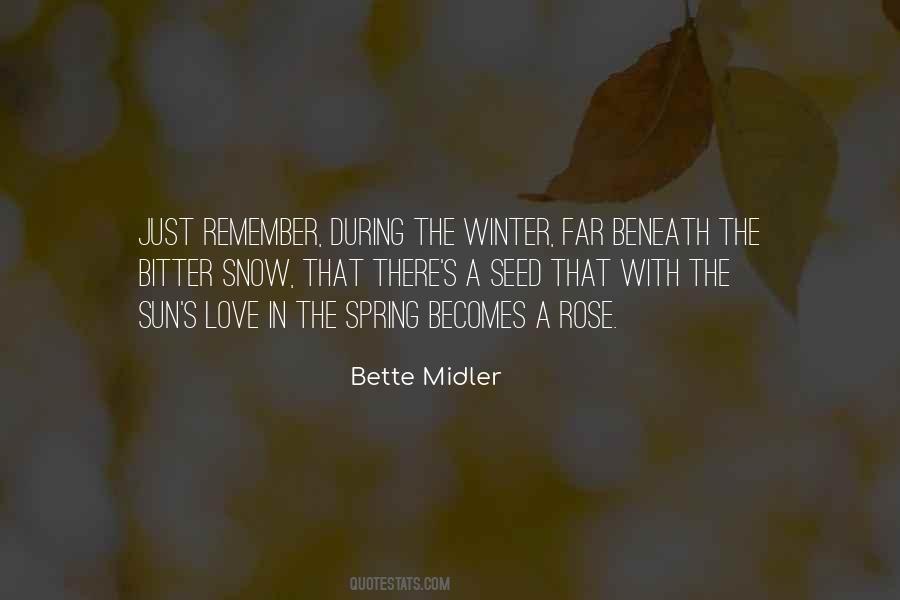 Quotes About Spring Snow #1677018